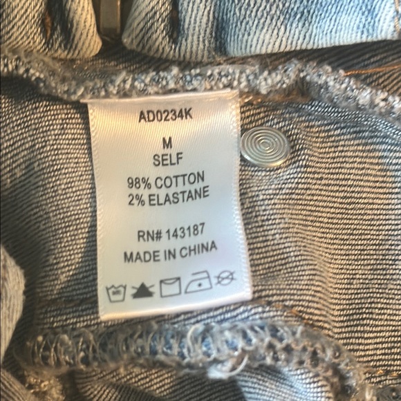 Kittenish Strapless Denim Dress - Blue - Picture 4 of 4